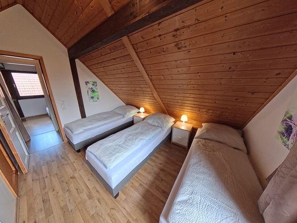 Schlafzimmer 3 mit Blick auf die Betten
